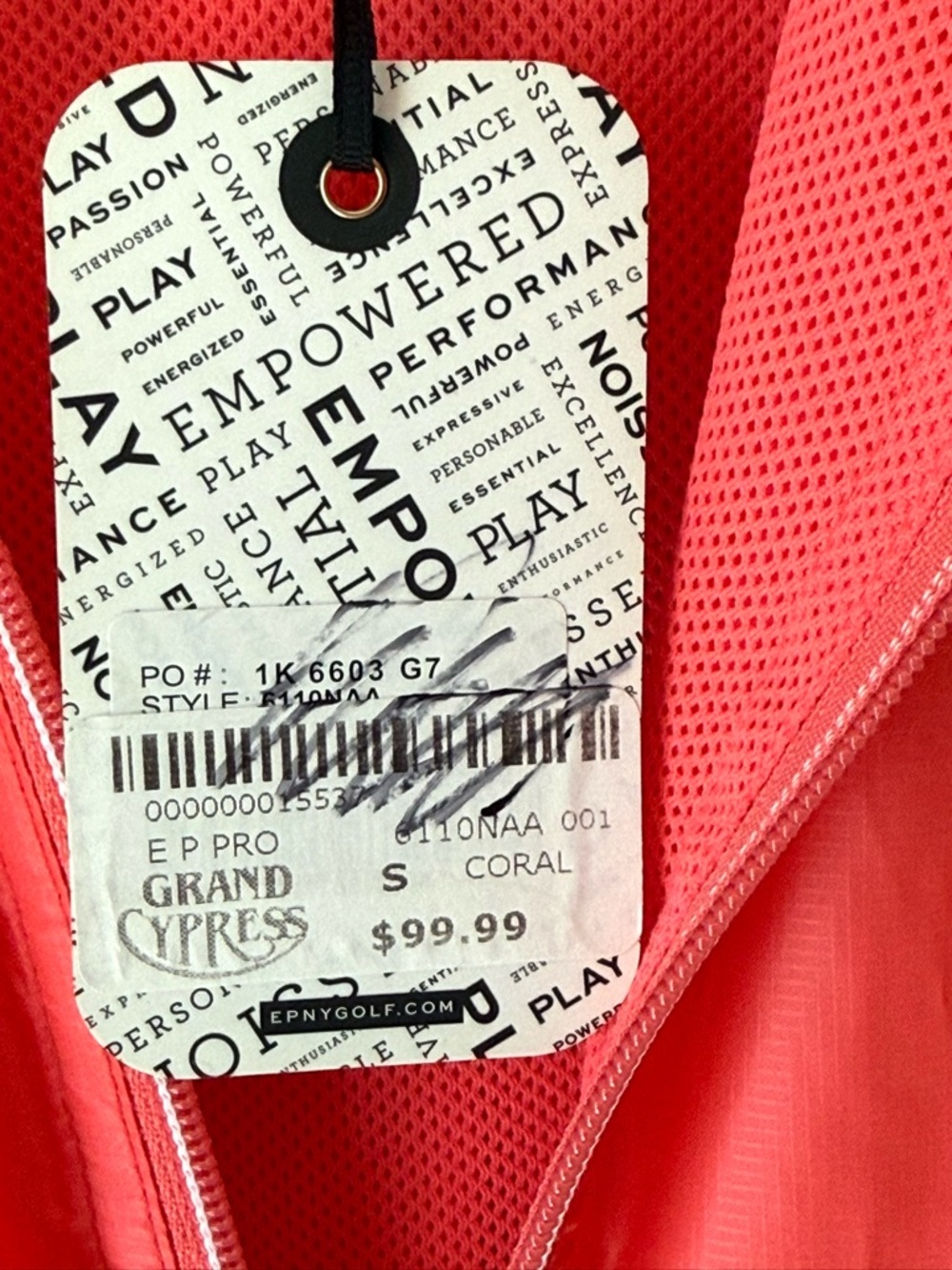 NWT EP NEWYORK Grand Cypress Women Golf Vest Coral Pink Size S - Picture 10 of 12